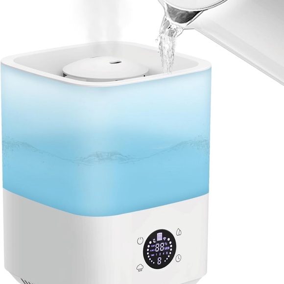 4L Top Fill Quiet Cool Mist Air Humidifier w LED Lights & Auto Shut-Off - Picture 9 of 9